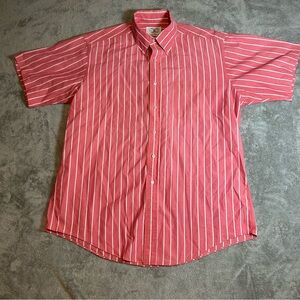 Brooks Brothers Pink and White Striped Button Down Shirt